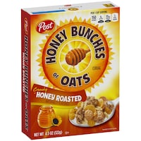 Bulk Post Honey Bunches Of Oats Crunchy Honey Roasted Cereal 4 3 Oz Boxes Dollar Tree