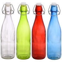 Download Bulk Clear Glass Bottles With Flip Top Metal Clasps 18 Oz Dollar Tree