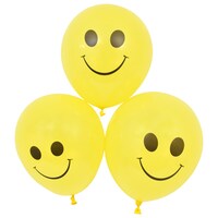 Bulk Smiley Face Latex Balloons 12 Ct Packs Dollar Tree