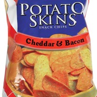 Bulk T G I Friday S Cheddar Bacon Potato Skins Snack Chips 4 5 Oz Bags Dollar Tree