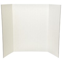 View White Cardboard Trifold Presentation Boards,