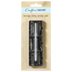 Crafter's Square Craft Knife Set 7 Piece Set Assorted Blades One