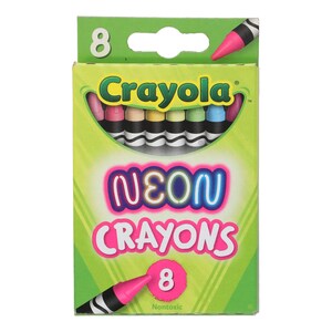 Crayola Crayons Large Size Neon 8pc