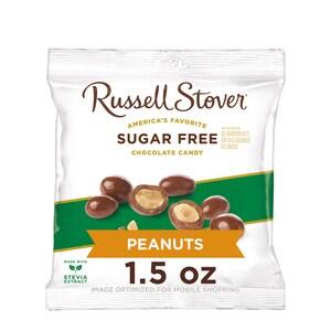 Russell Stover Chocolate Candy Coated Peanuts, Sugar Free - 7.5 oz