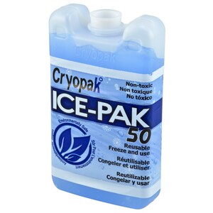 Cryopak Ice-Pak Reusable Gel-Filled Ice Packs; 0 degrees C, 9 x 6-1/2 x  1 cs/12