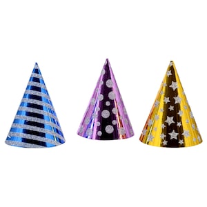 Mini Glitter Party Hats, 3x5 in. | Dollar Tree