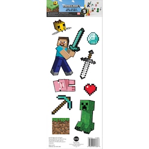 View Minecraft Wall Decals, 9 pc.