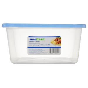 Bulk Sure Fresh Large Square Plastic Food Storage Containers with Lids,  108.5 oz. at DollarTree.com