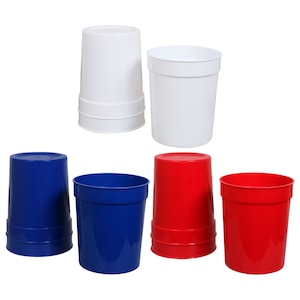 Plastic Cups 16 oz Blue 16 Pcs - Dollar Store