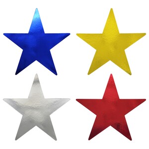 Gold Foil Star Cutouts