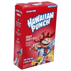 Hawaiian Punch Berry Blue Typhoon Sugar Free Powdermix Drink Mix, 8-ct.  Packs