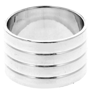 Bulk Round Silver Plastic Napkin Rings, 6-ct. Packs | Dollar Tree
