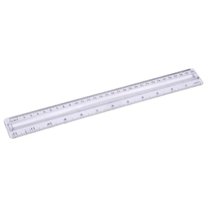 Jot 12 Inch Plastic Rulers, 3 Pack Assorted