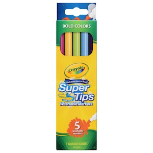Crayola Supertips Washable Markers 24Pc, Crayola