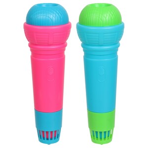 View Plastic Toy Microphones, 8.5x2.75 in.