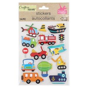 View Crafter's Square Die-Cut Pop-Up Stickers,