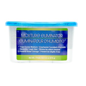 8 pack MOISTURE ELIMINATOR, 9.8 oz tubs Moisture Absorbers