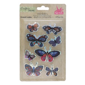 View Crafter's Square Handmade Butterfly Stickers