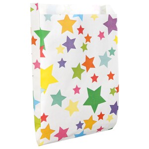 View Multicolor Patterned Paper Treat Bags,