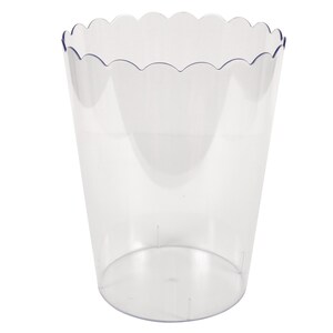 Large Clear Plastic Scalloped Container