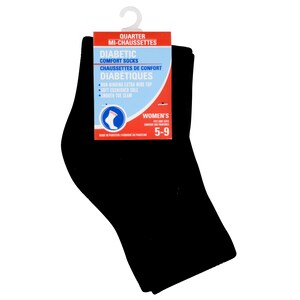 View Women's Diabetic Comfort Quarter Socks
