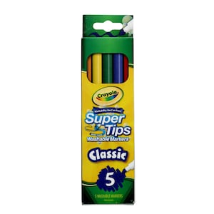 Crayola Supertips Washable Markers 24Pc, Crayola