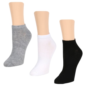 Set of 5-Juncture Ladies Low Cut Sports Socks (3 Pair Packs) Total