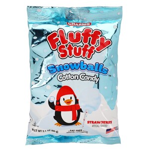Charms Fluffy Stuff Cotton Candy, Snow Balls, Strawberry