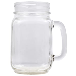 16 oz. mason drinking glass jars without handles