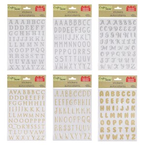 New ! Crafter's Square Stickers Alphabet or Letters