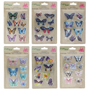 Insect Lore 3D Butterfly Stickers 8 Stickers Per Pack Set Of 6 Packs -  Office Depot