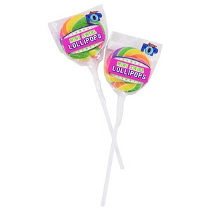 Mini Sour Apple Flavored Swirling Lollipops, 8-ct. Packs | Dollar Tree