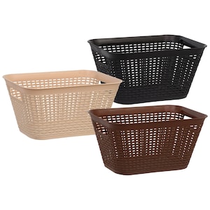 Small Rectangle Plastic Baskets, Brown (50 per case) 2.99 Each – America  Basket