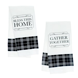 Design Imports 3-pack Buffalo Check Kitchen Towels - 9331841