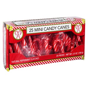 View Peppermint-Flavored Mini Candy Canes, 25-ct.