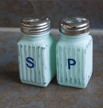 Savannah Turquoise Salt & Pepper Shakers - 2 1/4W x 2 1/4D x 3 1/2H from Lone Star Western Decor