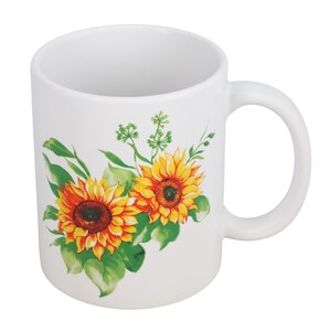 Mid Century Modern Coffee Mug - Sunflower