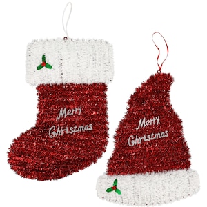 View Christmas House Tinsel Hat and