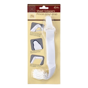 Bed Sheet Holder Corner Straps - 8 pcs White, Mattress Cover Clips to Hold  Sheets in Place, Adjustable Bed Bands, Elastic  Fasteners/Grippers/Suspenders Fitted for Bedding, Keepers, Bedsheet Tie  Downs 