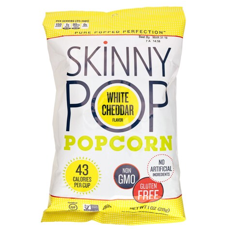 View SkinnyPop White Cheddar Popcorn, 1