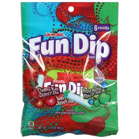 View Lik-M-Aid Fun Dip Candy Pouches,