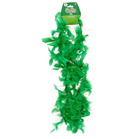 Bulk St. Patrick's Day Green Feather Boas, 48 in. | Dollar Tree