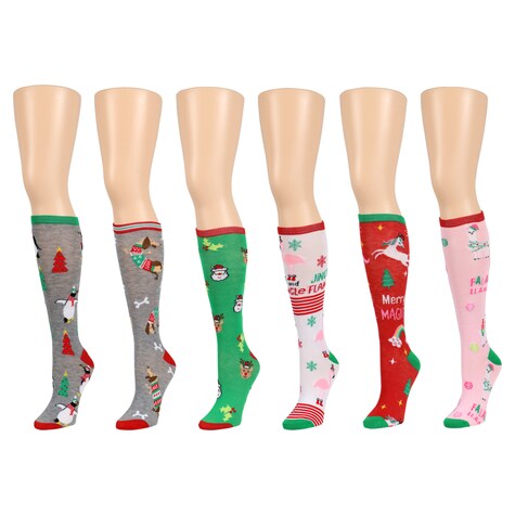 View Christmas Knee Socks
