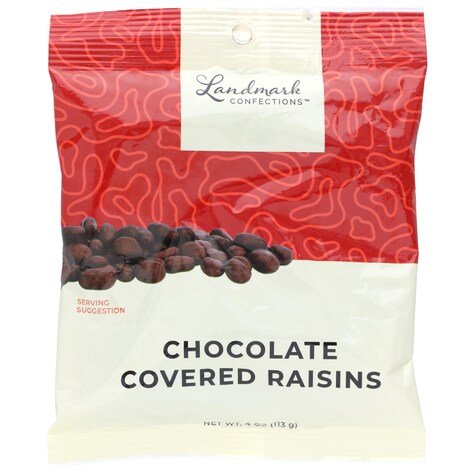 View Landmark Confections Chocolate Covered Raisins,