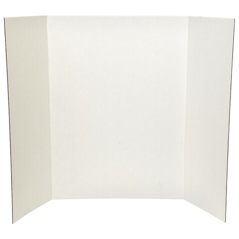 White Cardboard Trifold Presentation Boards, 27.25x39.25 in. | Dollar Tree