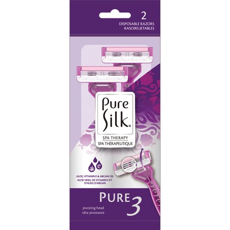 View Pure Silk Spa-Therapy Razors, 2-ct.
