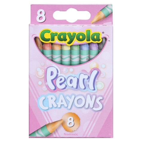 View Crayola Pearl Crayons 8 Ct Packs