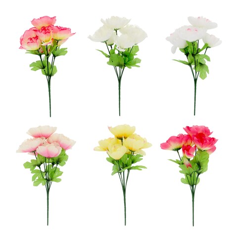 View Floral Garden Assorted Artificial Peonies,