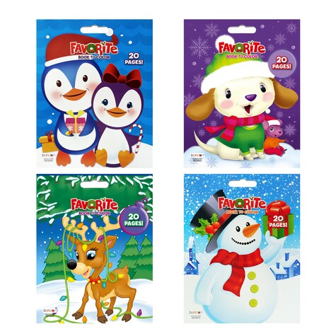 Super Jumbo Christmas Coloring And Activity Books 20 Pages