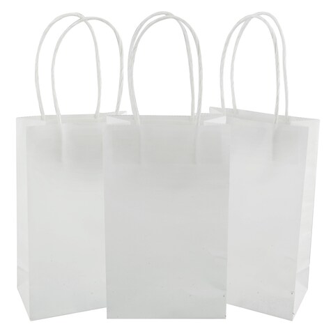 Small white gift bags